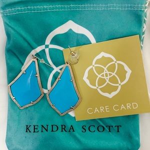 Kendra Scott turquoise “Alex” earrings